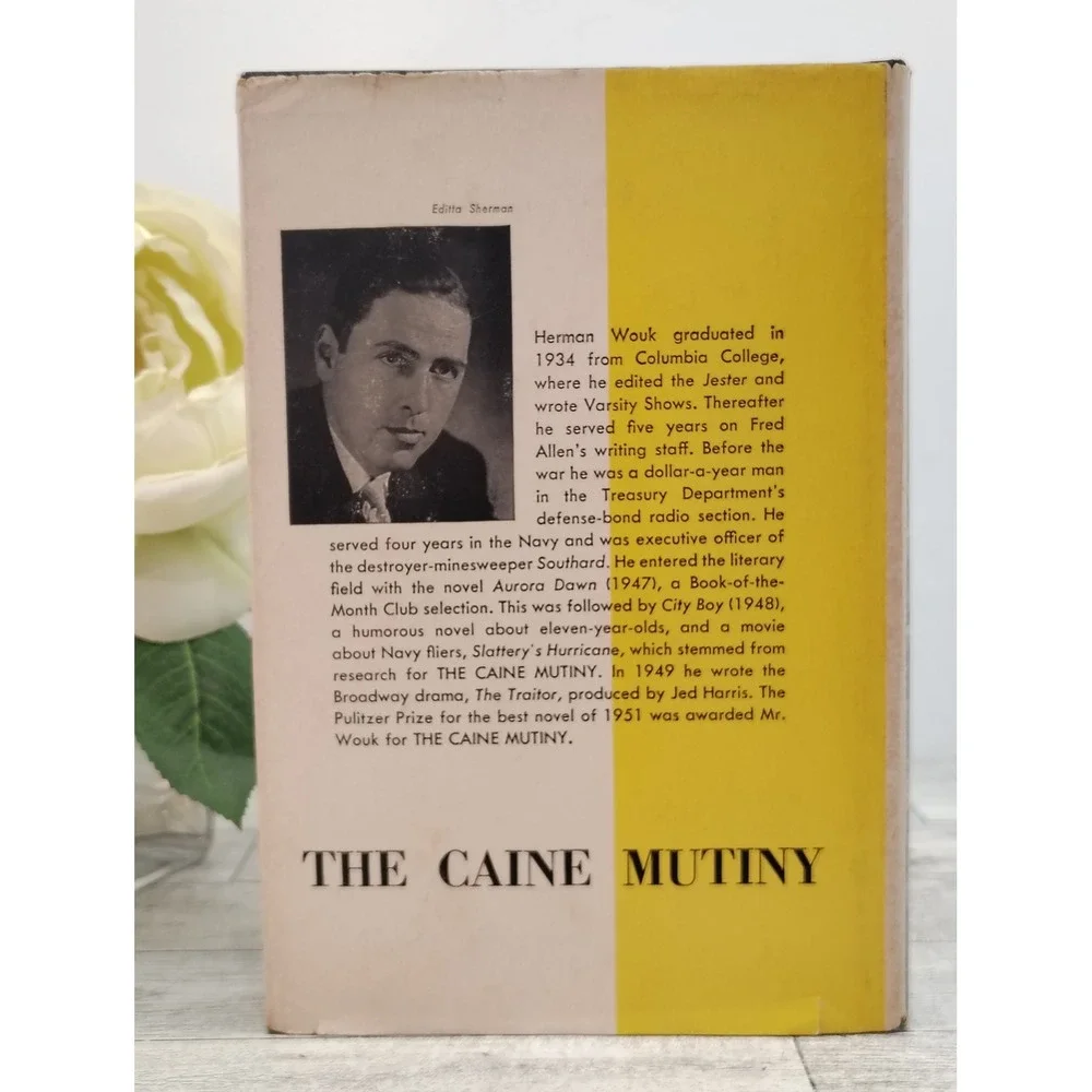 The Caine Mutiny 1951‎ Herman Wouk HCDJ Sears BCE Vtg WWII Naval Courtroom Drama